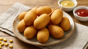 15-Minute Air Fryer Mini Corn Dogs (Using Pancake Batter)