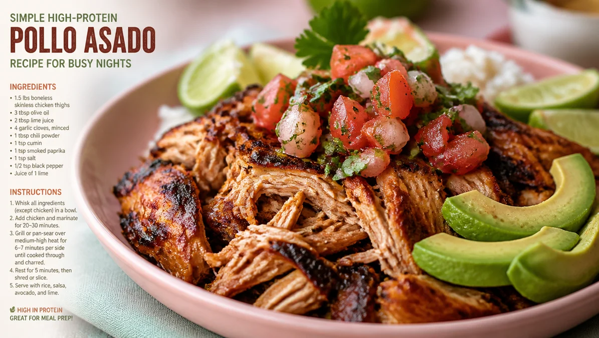 Simple High-Protein Pollo Asado Recipe for Busy Nights