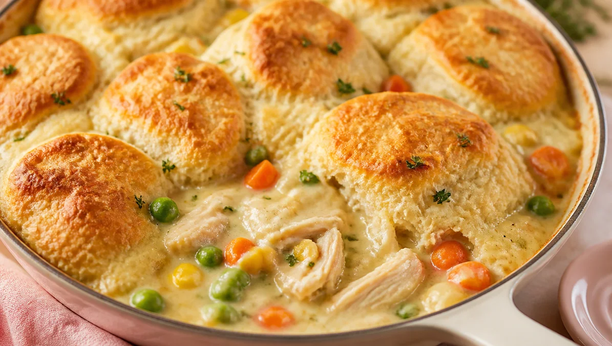 One-Pan Chicken Pot Pie casserole recipes Family Meal