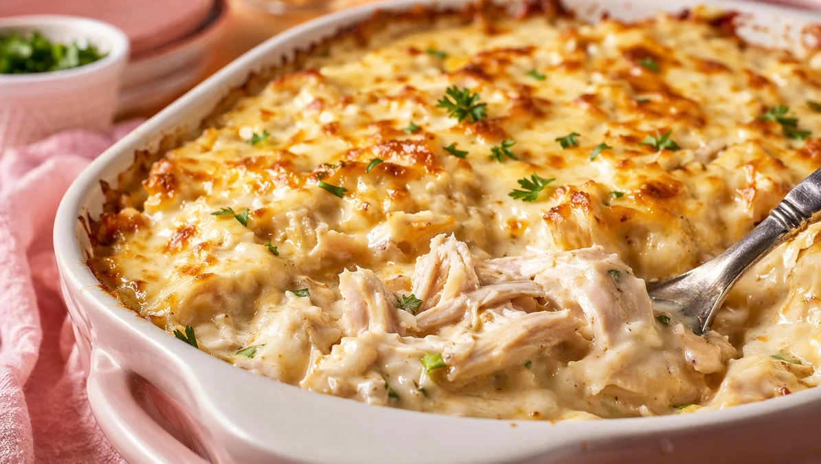 Creamy Low Carb Chicken Casserole (No Noodle Comfort!)