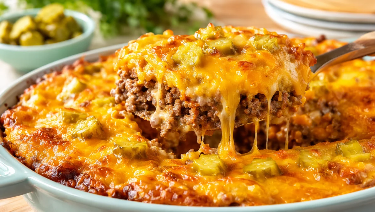 High Protein Cheeseburger Bake