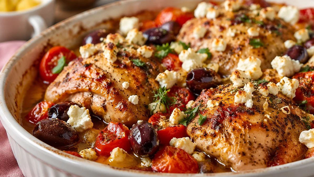 30-Min Greek Chicken Bake