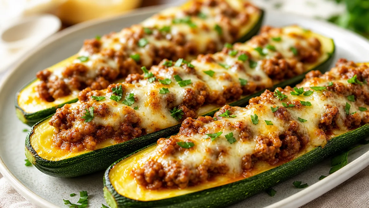 Easy Ground Beef Zucchini Boats (35-Minutes)