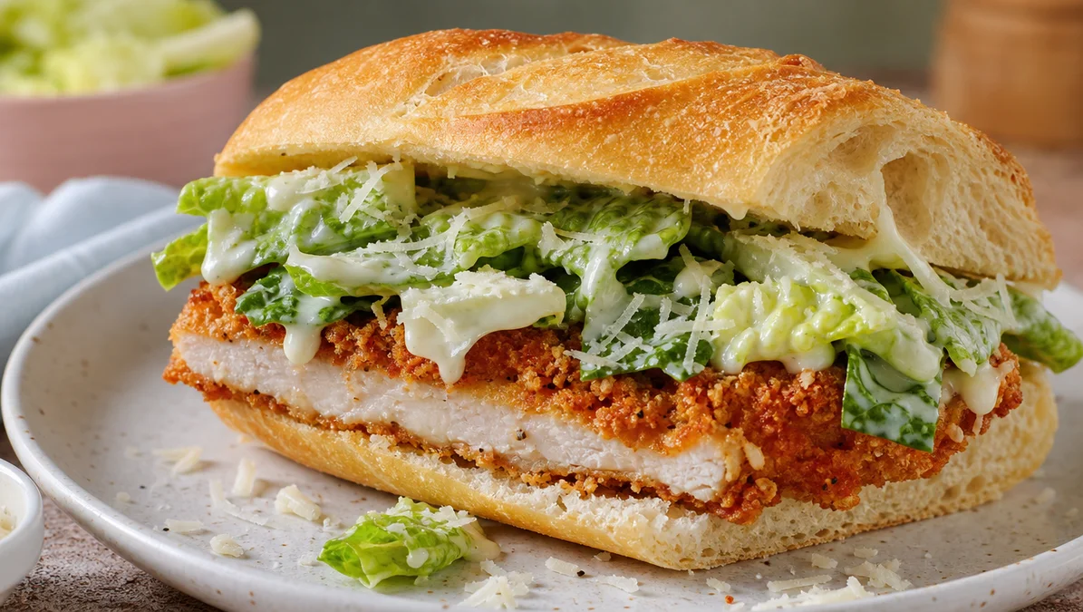 Quick Chicken Caesar Sandwich