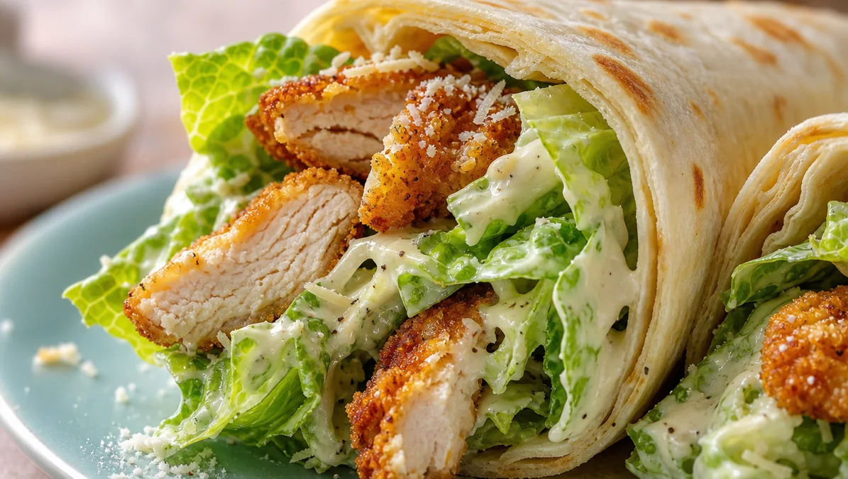 Crispy Chicken & Caesar Wrap