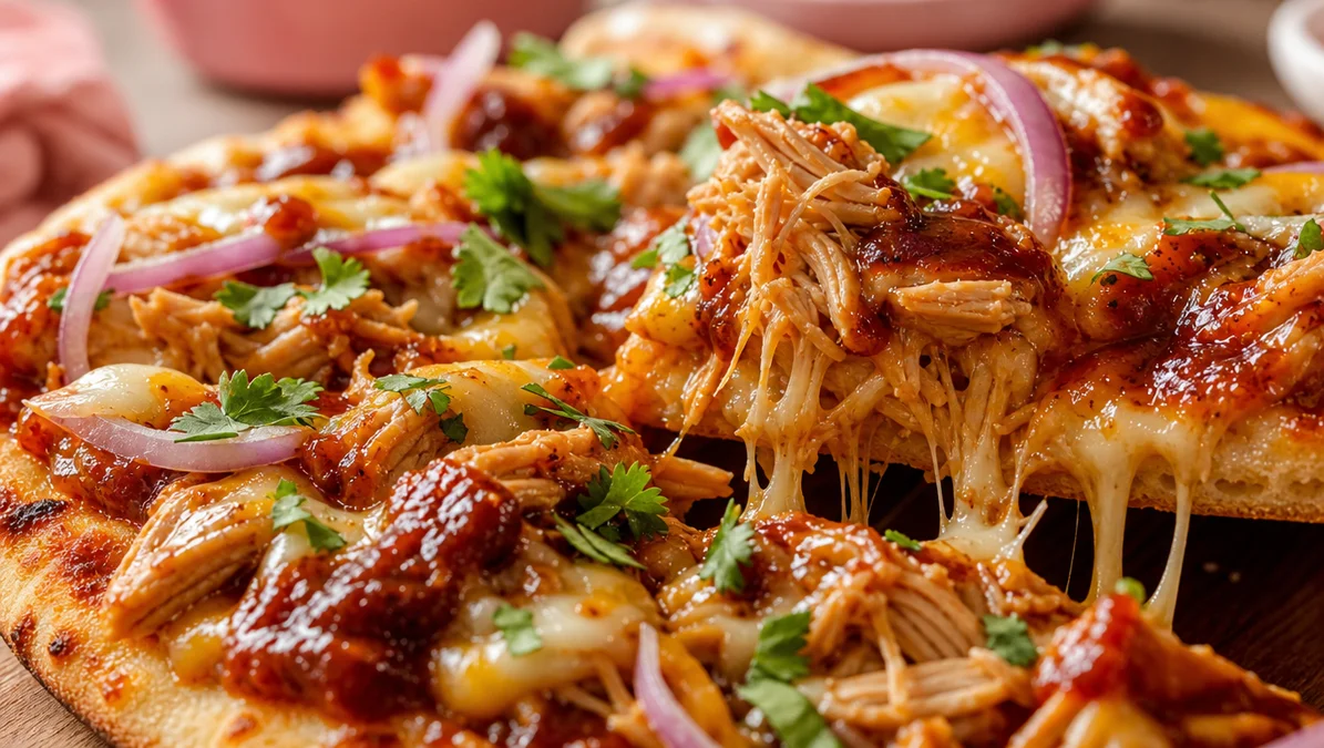 Easy BBQ Chicken Flatbread Recipe