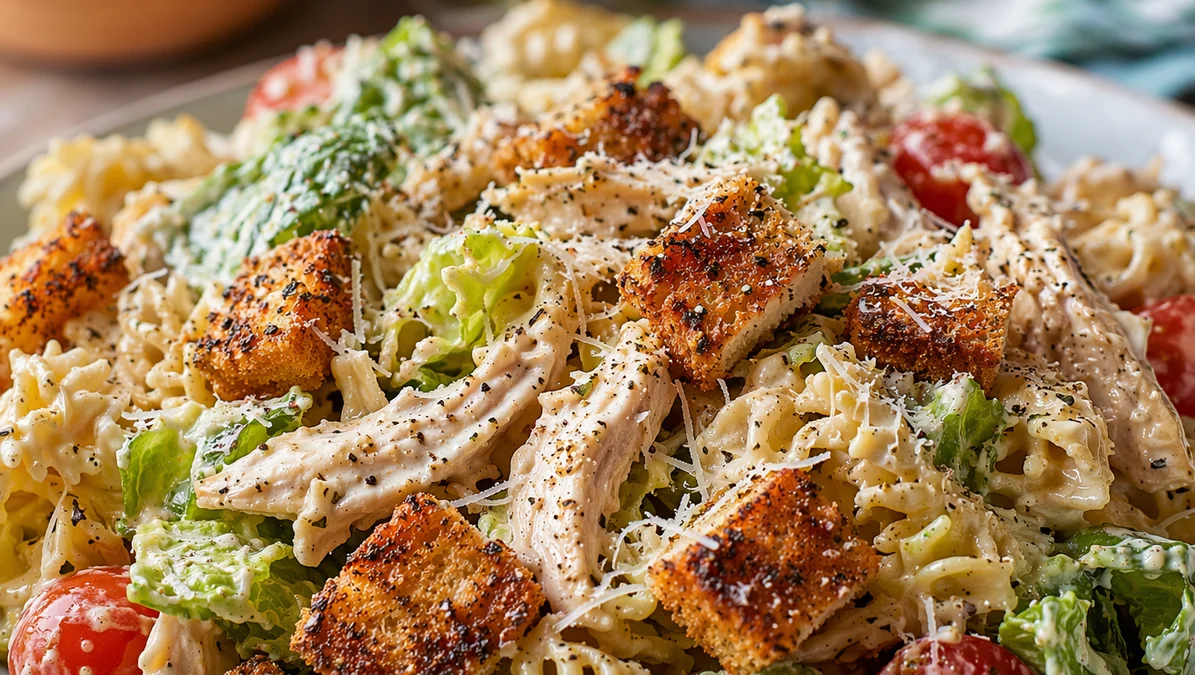 Chicken Caesar Pasta Salad