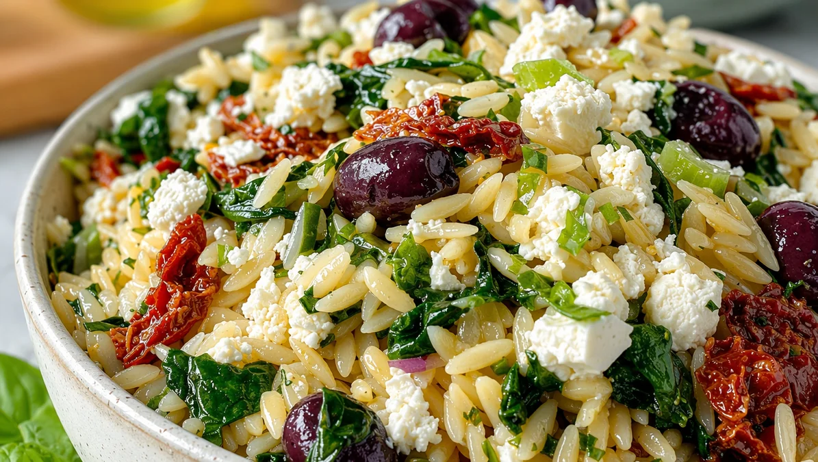 Orzo Feta Sun-Dried Salad