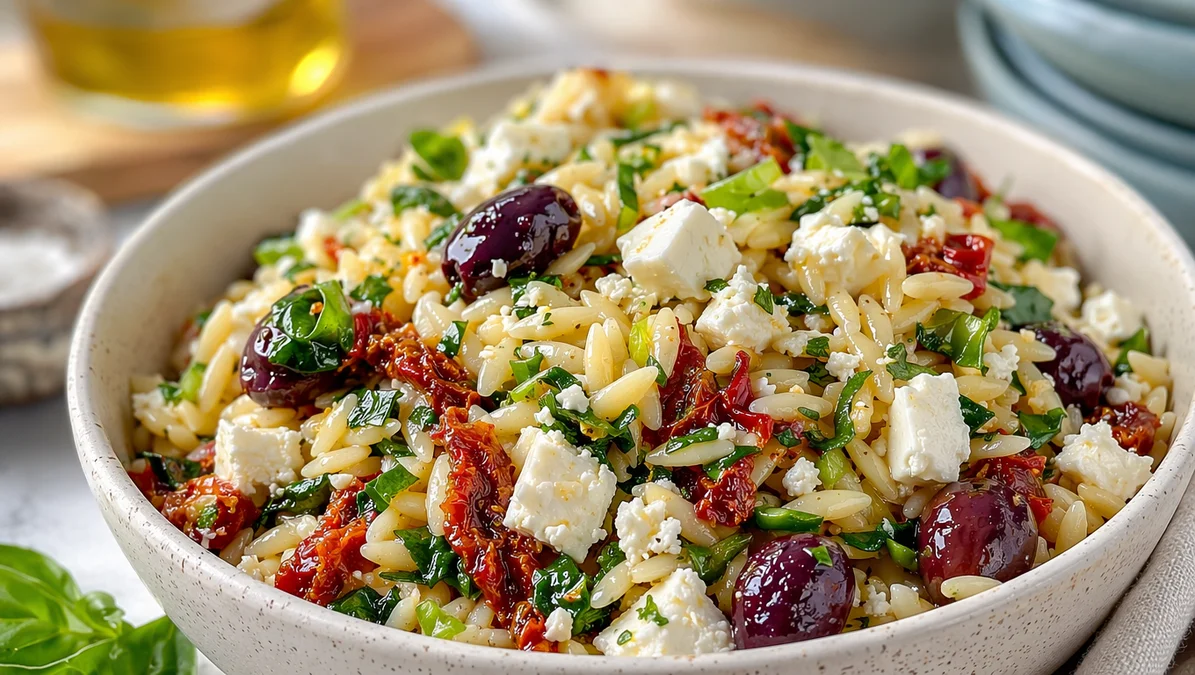 Light Orzo Pasta Salad