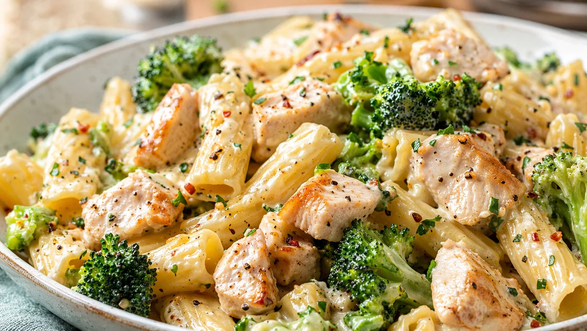 Light Broccoli Chicken Pasta