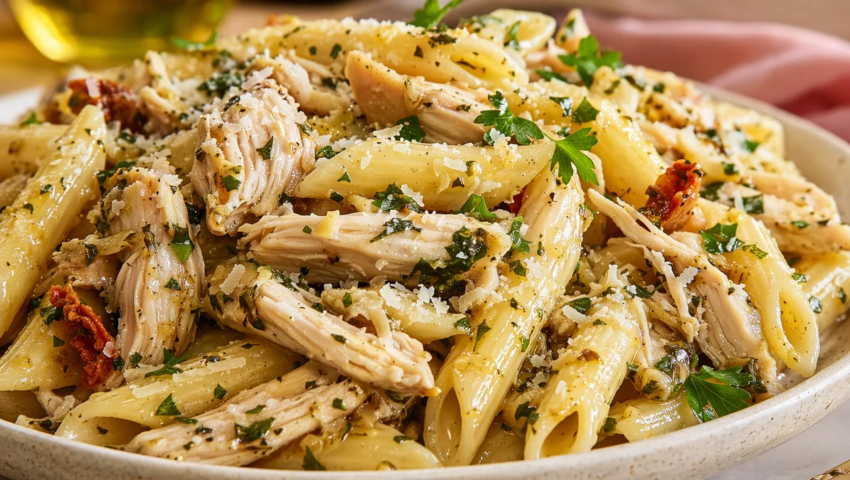 20-Minute ROTISSERIE CHICKEN PASTA