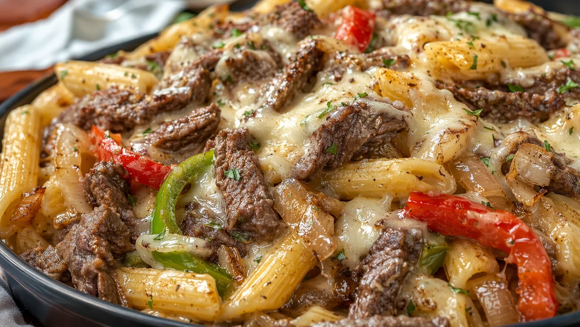 Philly Cheesesteak Pasta