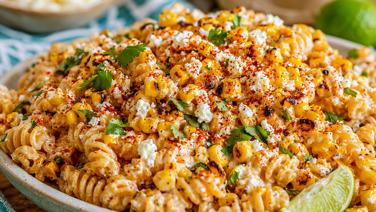 Grilled Corn Elote Pasta