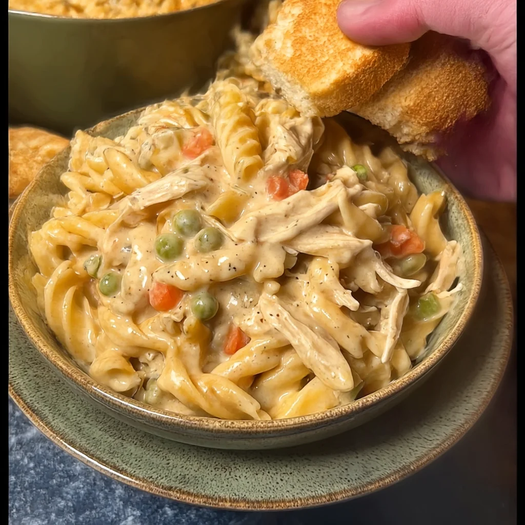 Crock Pot Chicken Pot Pie Pasta Family Dinner