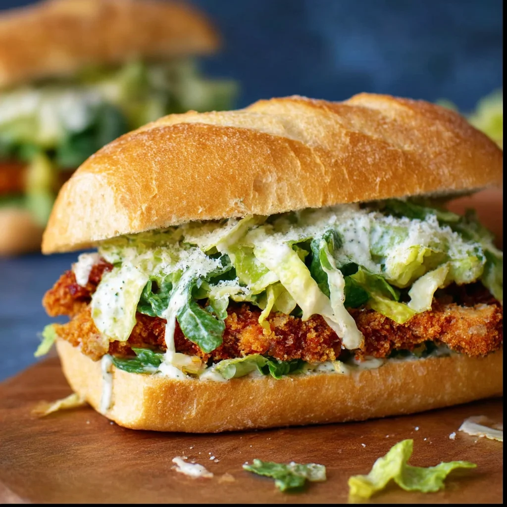 High-Protein Chicken Caesar Sandwich Dinner