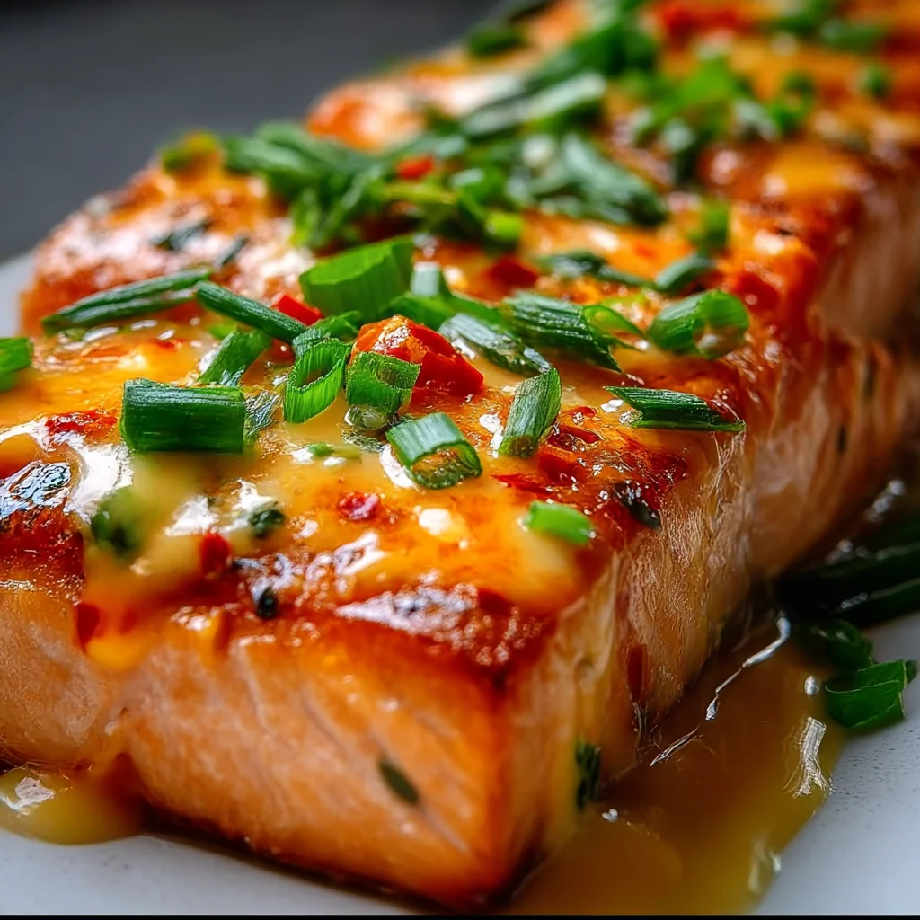 Baked Bang Bang Salmon High-Protein Meal