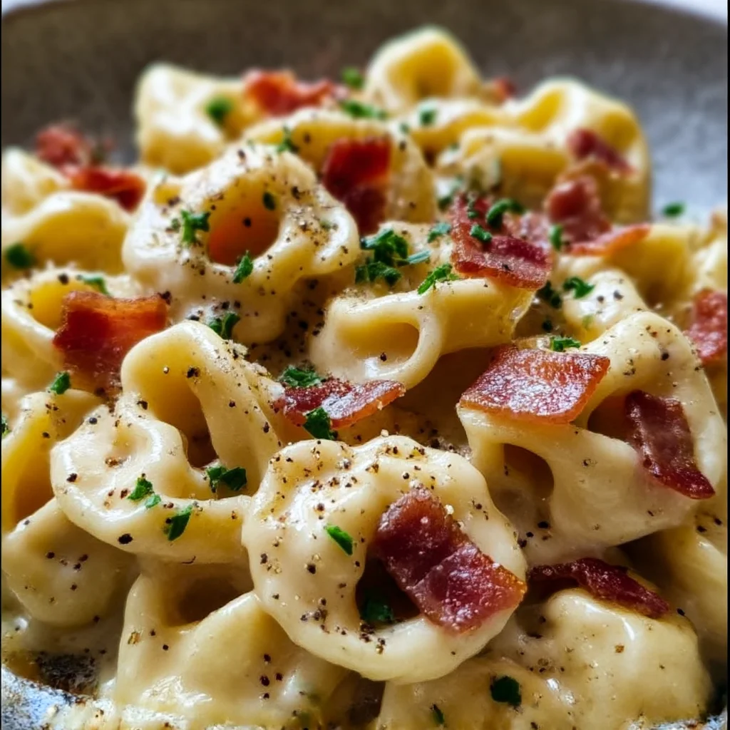 30-Minute Tortellini Carbonara Weeknight Dinner