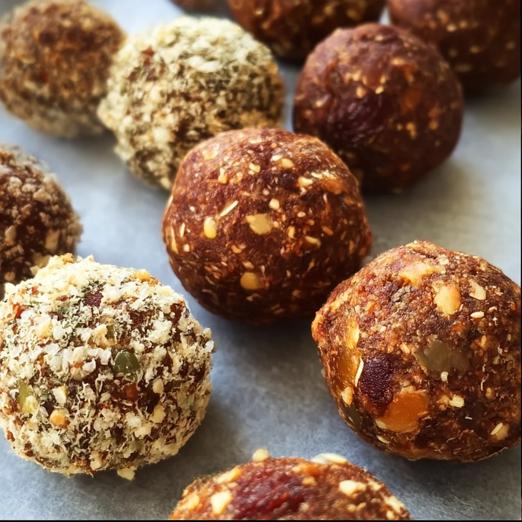 Six Healthy Energy Balls Quick Snack Recipe