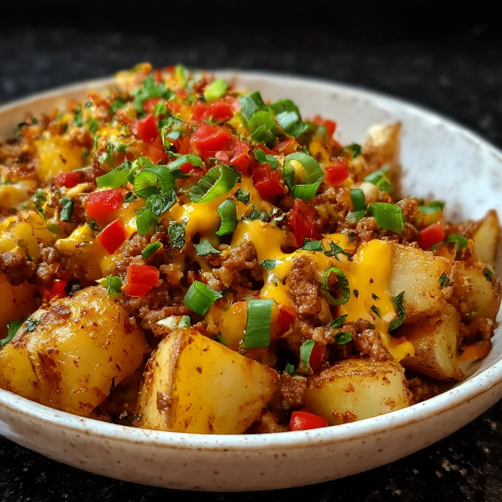 Cheesy Taco Potatoes Easy Weeknight Dinner