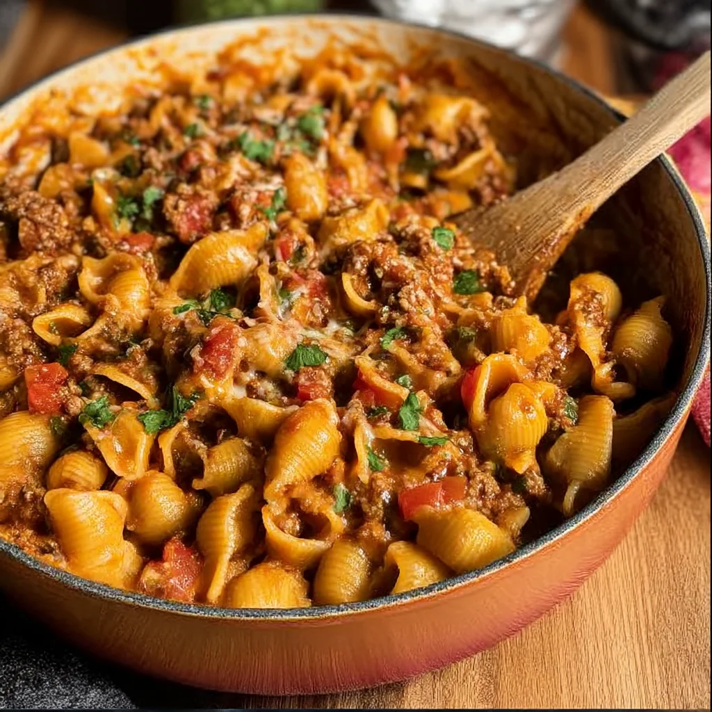 High Protein Taco Pasta (36g per serving) 30 Minute One Pan Dinner
