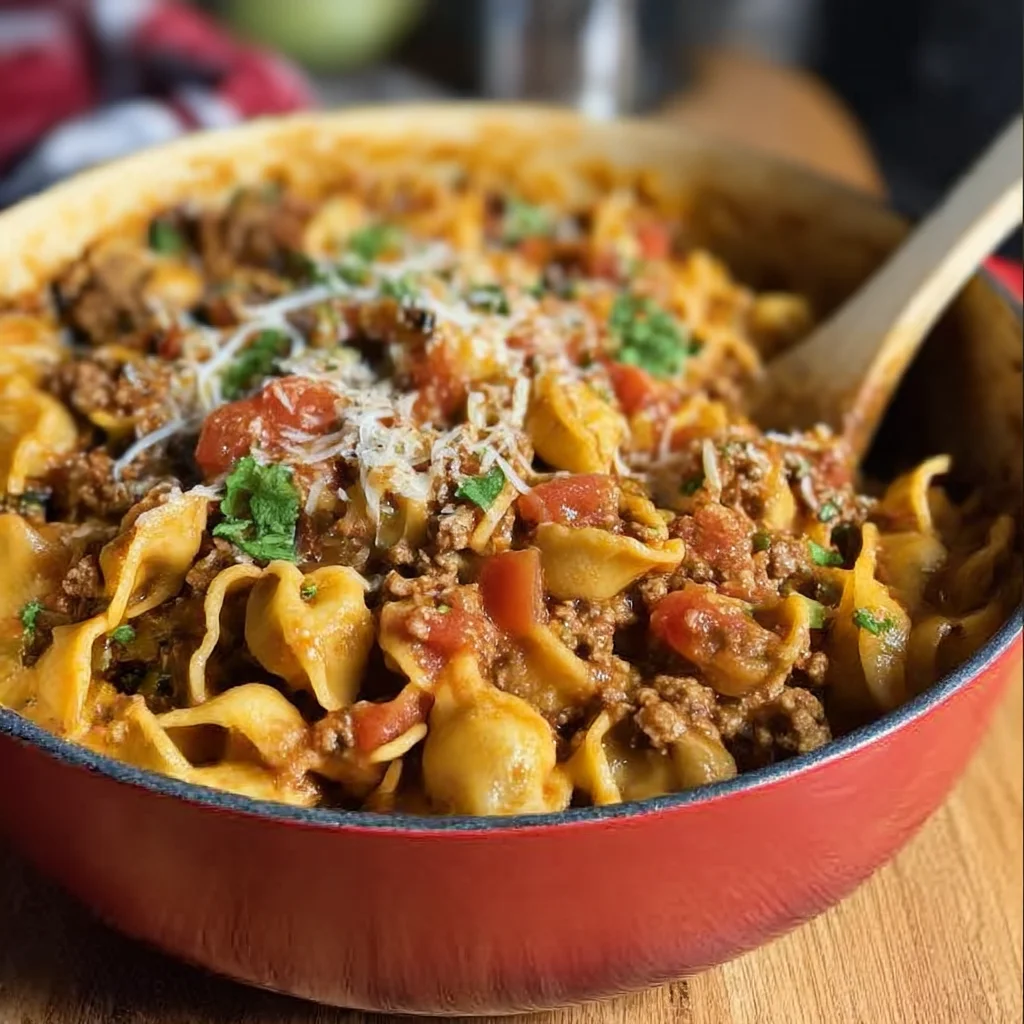 30-Min High Protein Taco Pasta One Pan Dinner