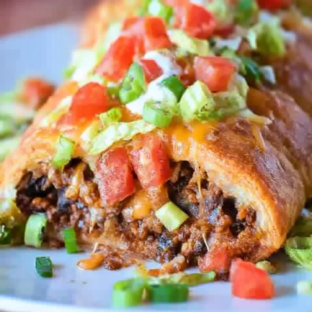 Quick Crescent Roll Taco Bake Dinner