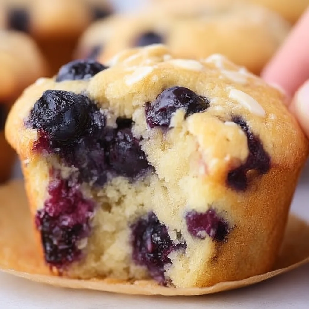 Blueberry Cottage Cheese Muffins High-Protein Snack