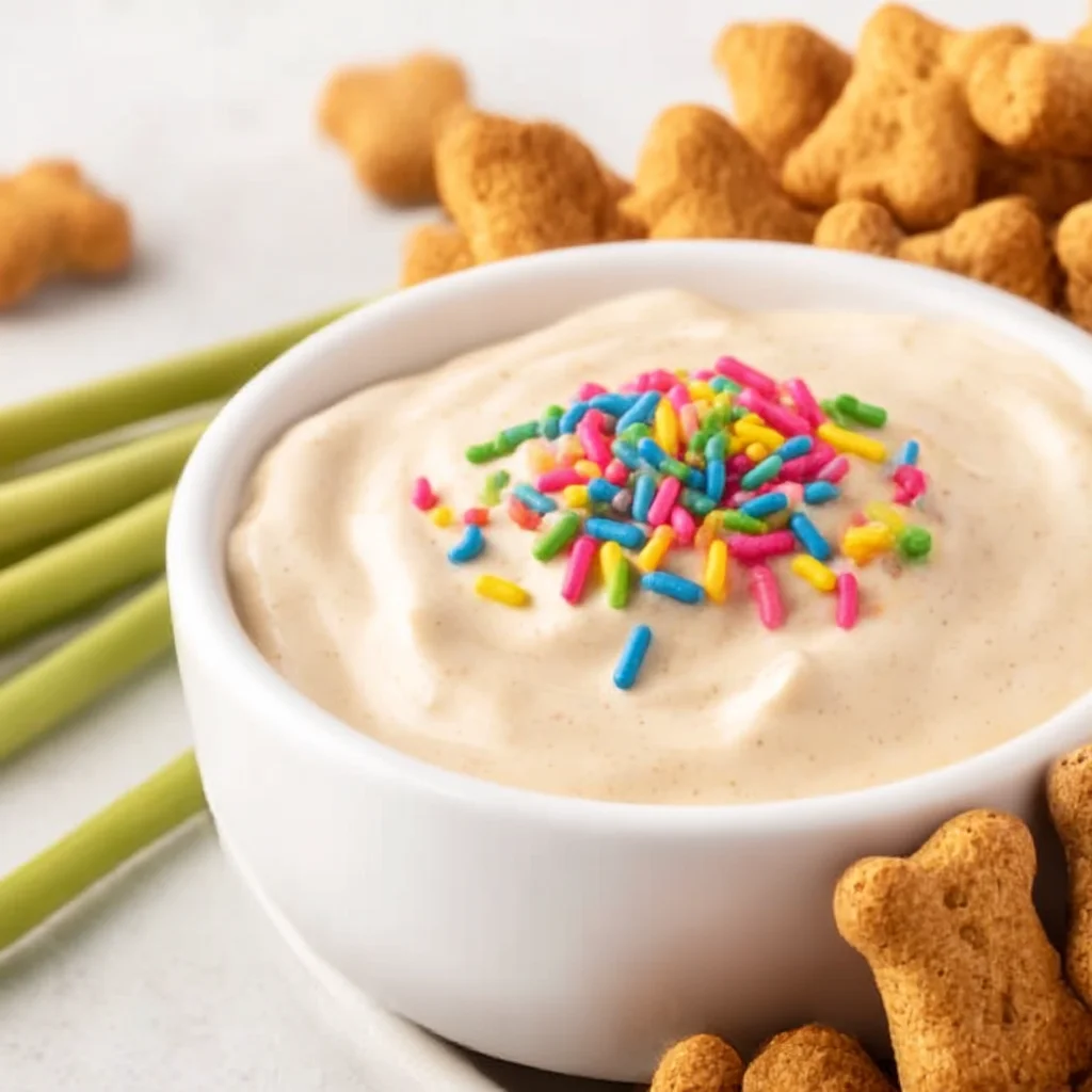 High Protein Dunkaroo Dip - 5 Minute Sweet Nostalgic Snack