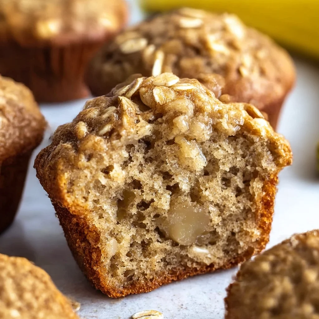 One-Bowl Banana Oatmeal Muffins for Meal Prep