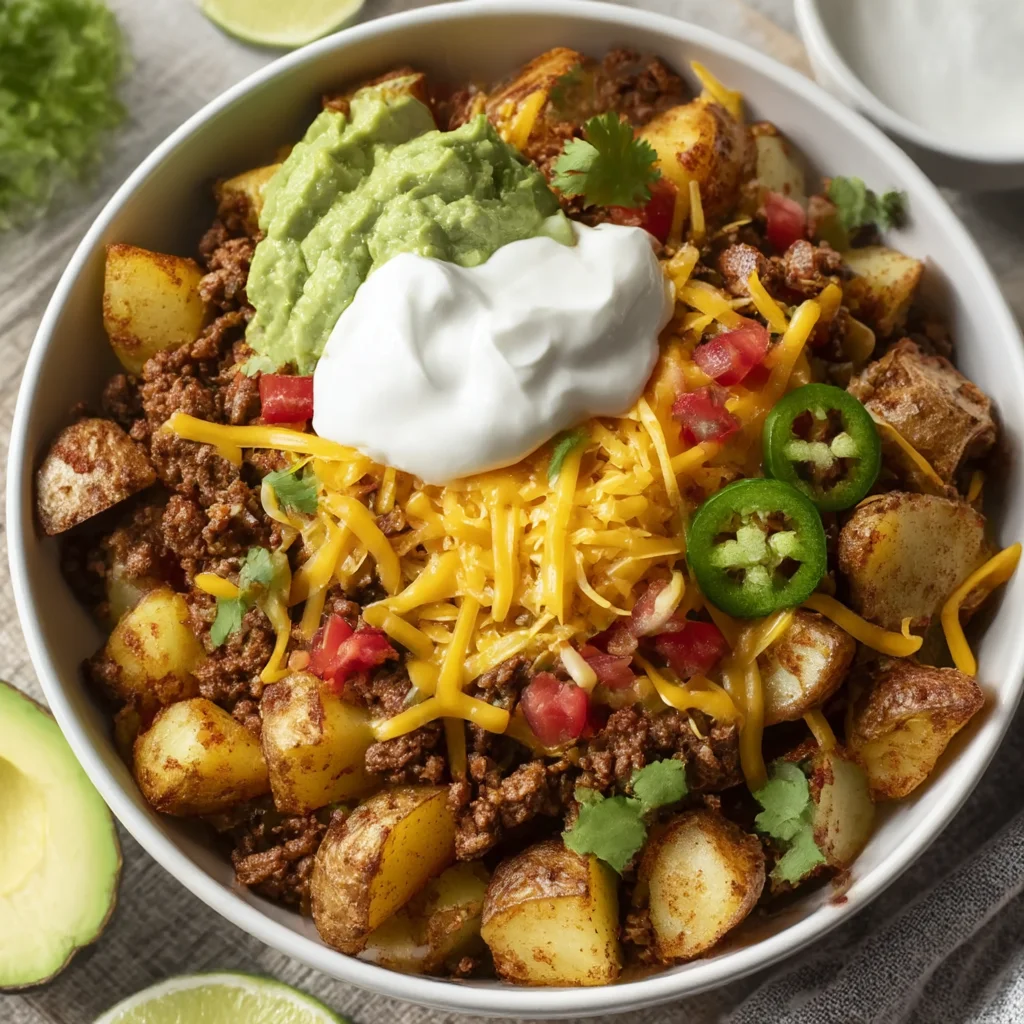 Loaded Potato Taco Bowl for Quick Family Dinners