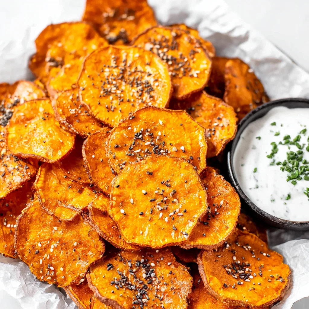 Sweet Potato Everything Bagel Chips (Healthy Paleo Snack)