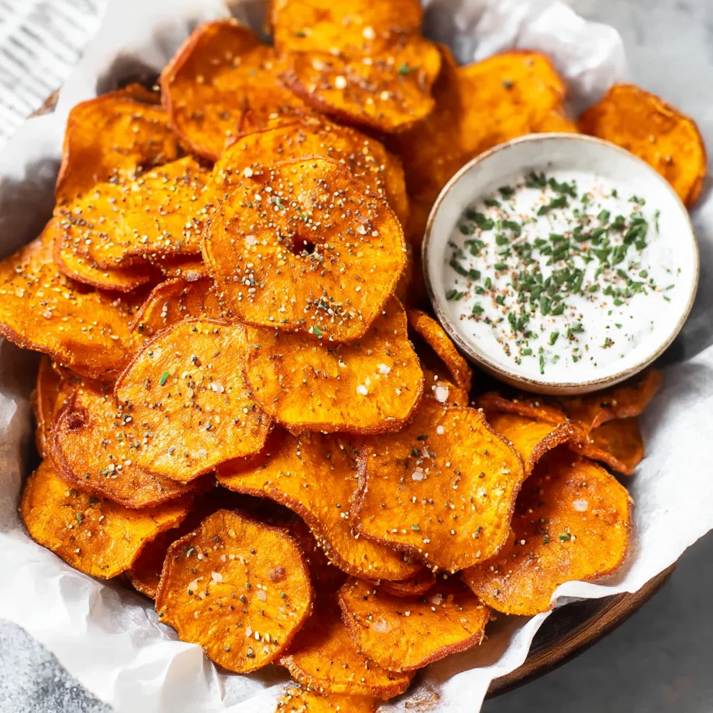 Healthy Sweet Potato Chips School Lunch Snack