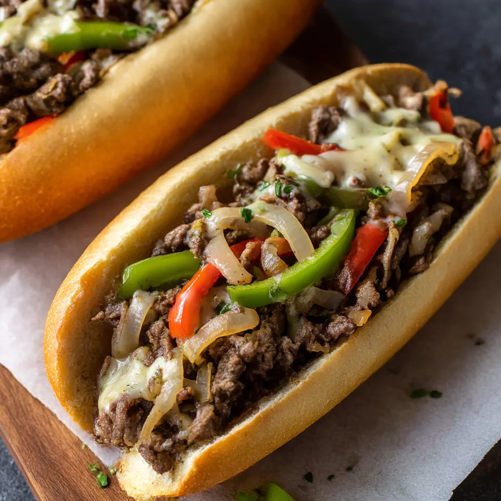 Easy Philly Cheesesteak Sandwich for Dinner