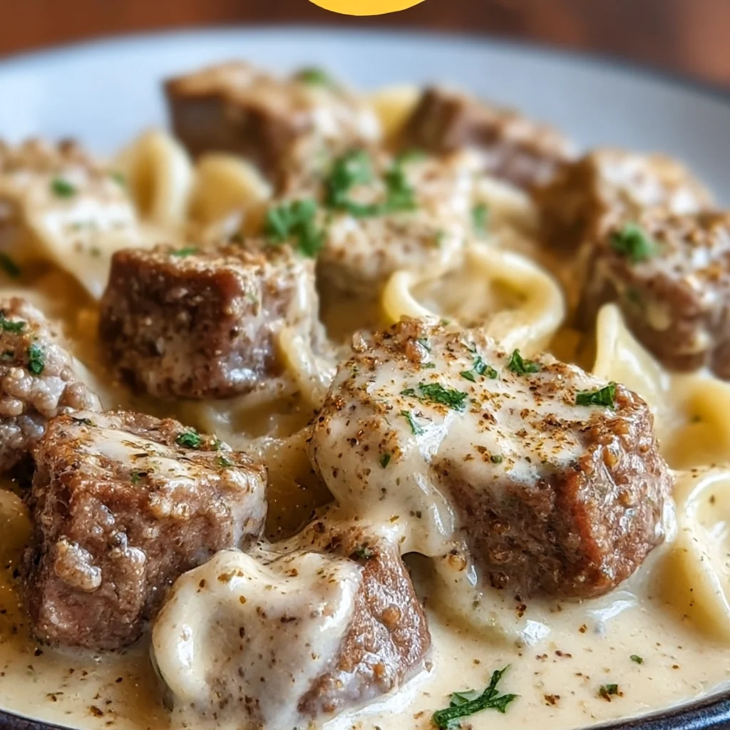 Garlic Butter Steak Bites with Rich Parmesan Cream Sauce for Weeknight Dinner
