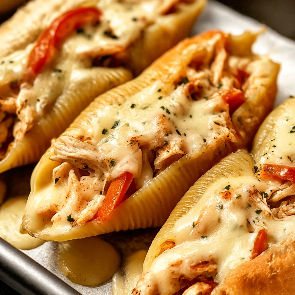 Cheesy Seafood Stuffed Shells Casserole