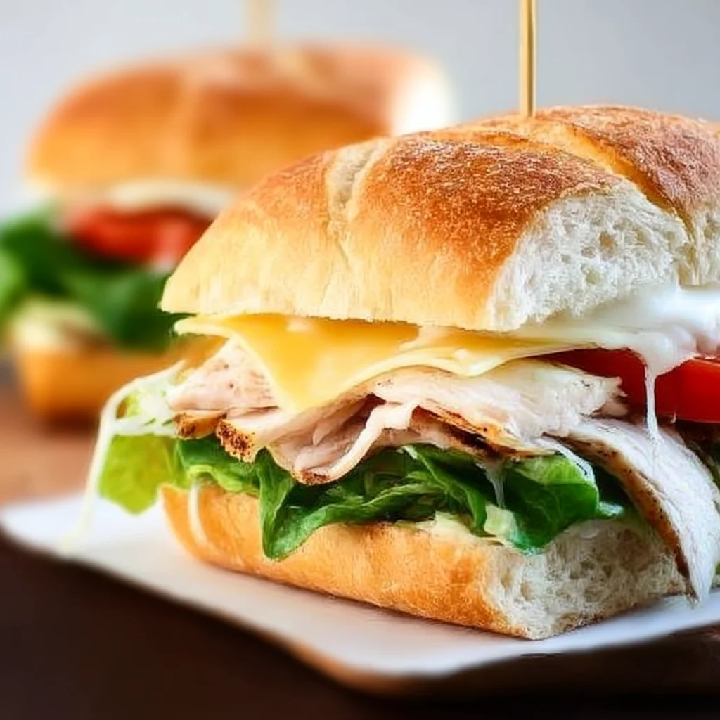 Chicken Caesar Sandwiches High-Protein Lunch Idea