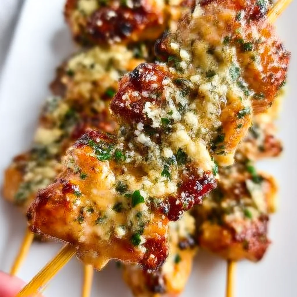 Garlic Parmesan Chicken Skewers for Weeknight Grilling