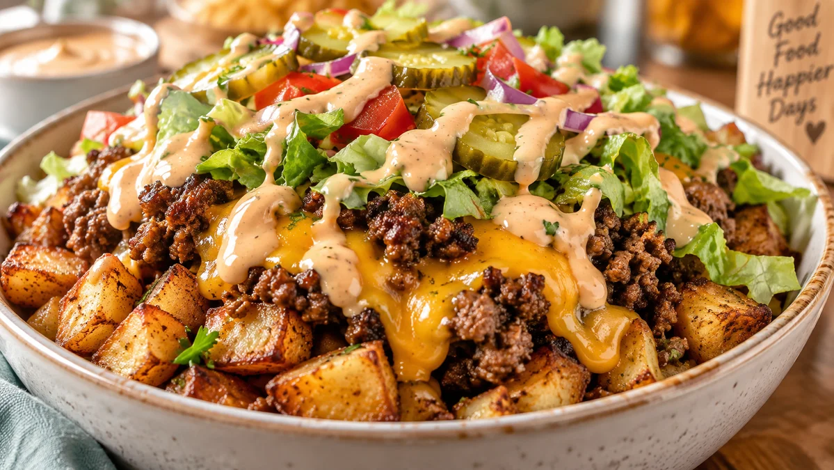 Smash Burger Bowl: High Protein Clean Eating Dinner