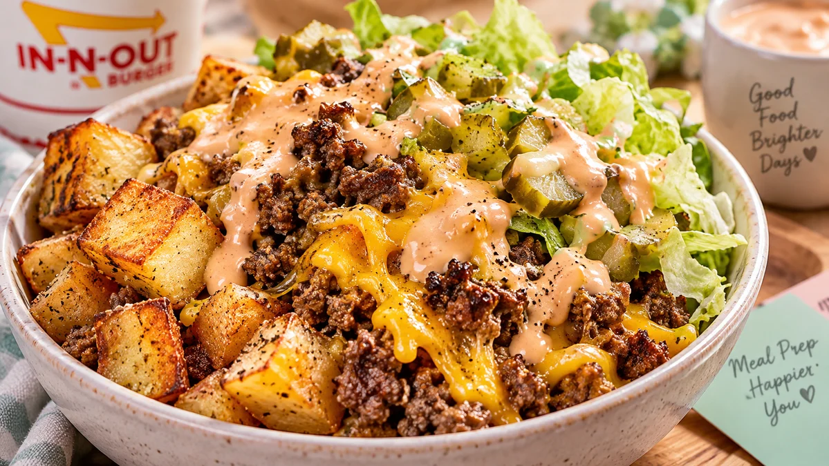 In-N-Out Style Burger Bowls for Meal Prep