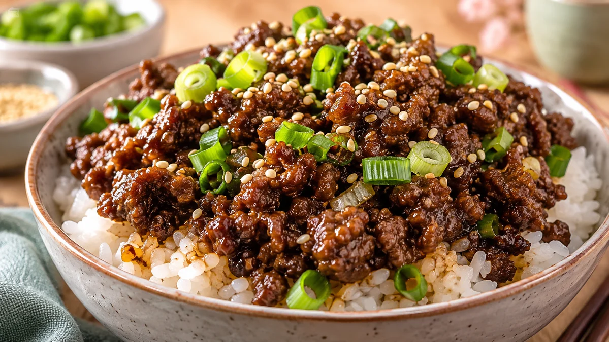 Korean Ground Beef Bowl Quick Weeknight Dinner
