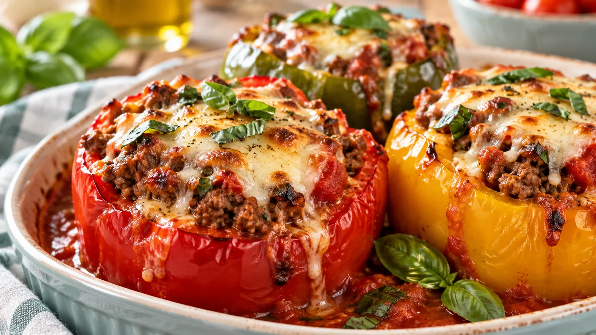 Italian Stuffed Peppers - NO RICE!
